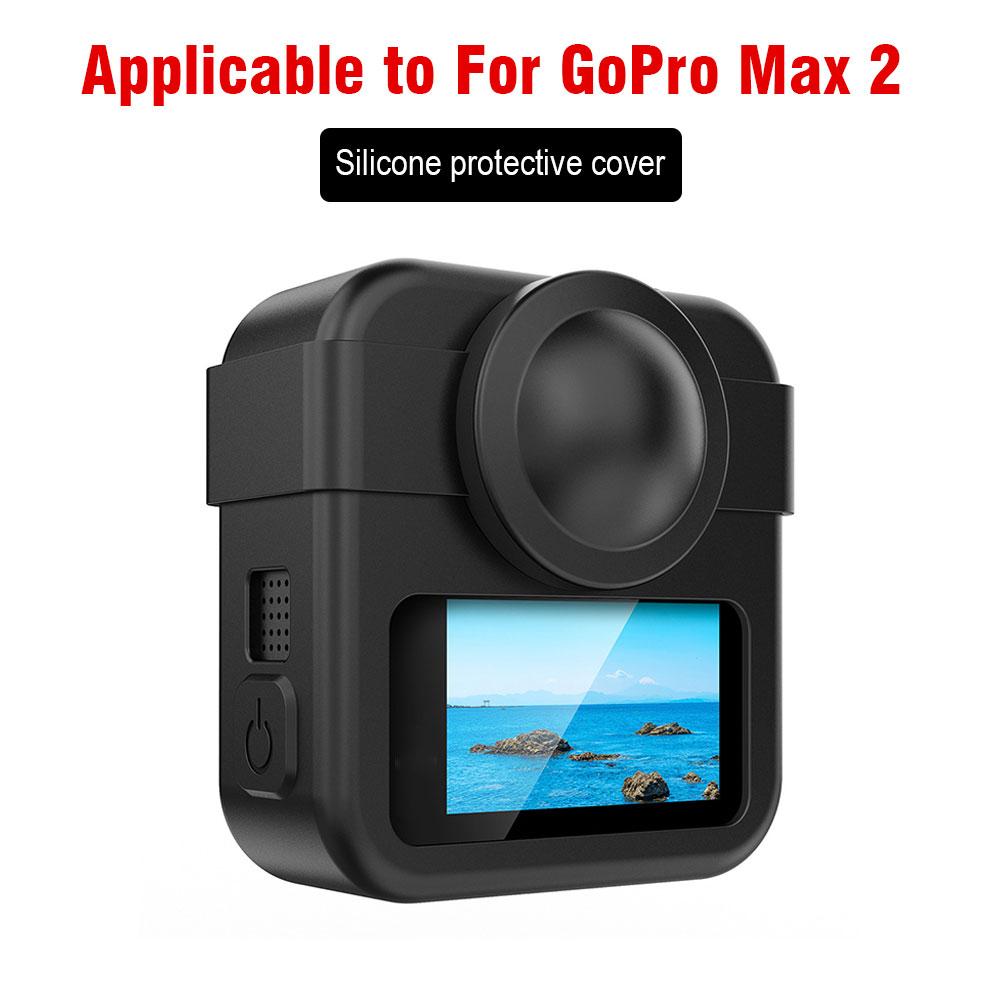 Tech Max Accessories - طقم غطاء سيليكون لكاميرا GoPro MAX