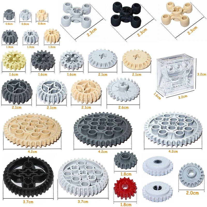 Tech Gear Accessories - MOC-الأجزاء الفنية لبنات البناء ، الطوب