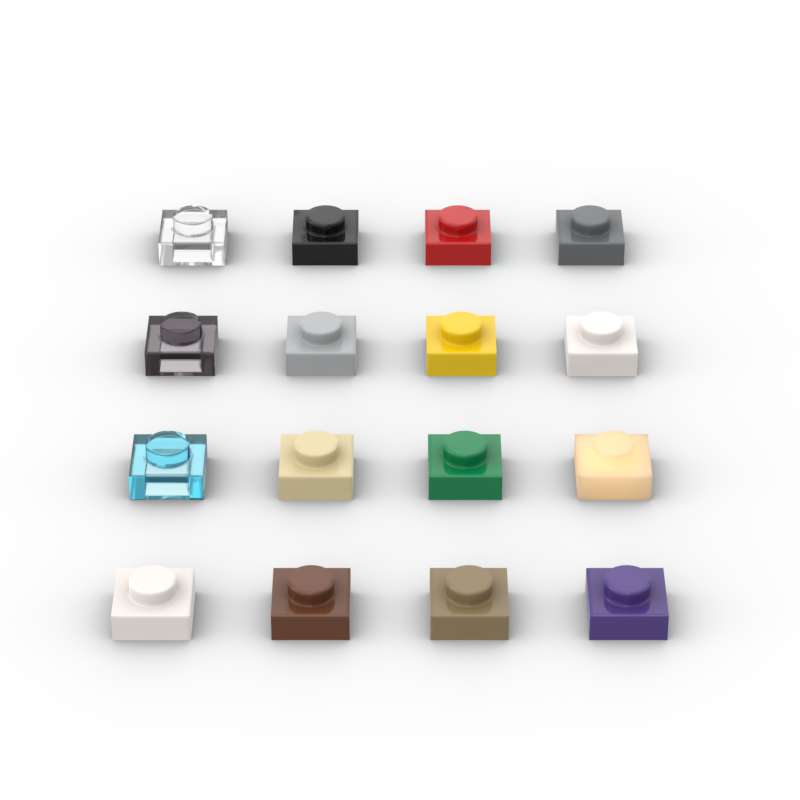 Tech Accessories For Kids - MOC 10 قطعة 3024 1x1 لوحة