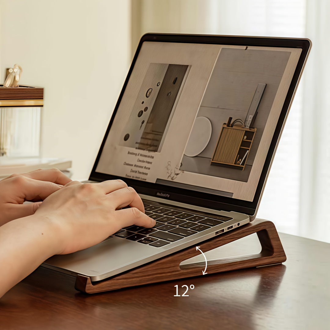 حامل كمبيوتر محمول خشبي قابل ل - مراجعة Laptop Stand Bamboo وسعره