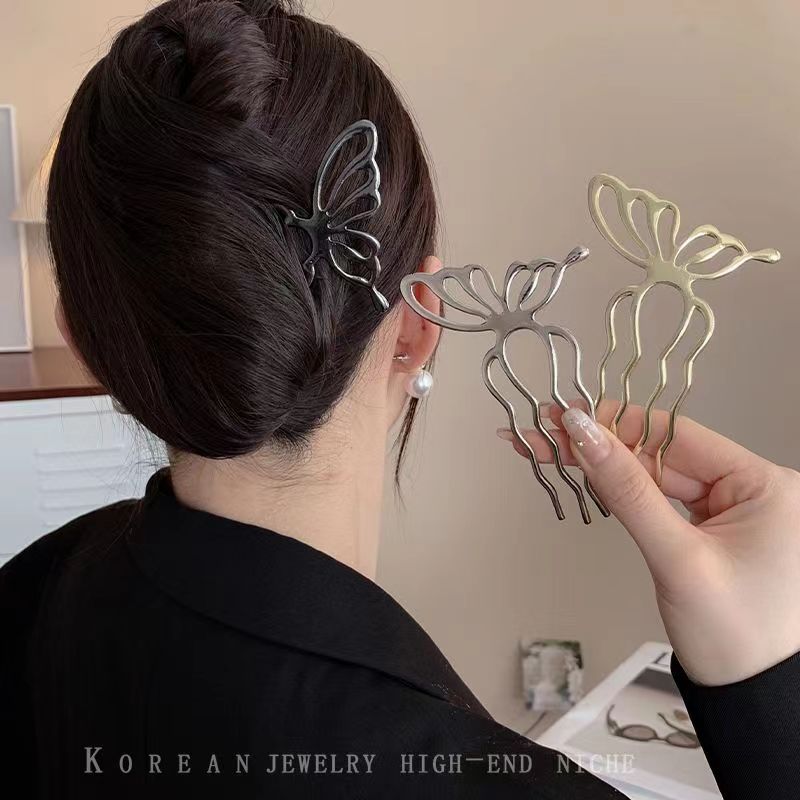 الكورية فراشة U شكل الشعر العص - مراجعة Tech Accessories For Women وسعره